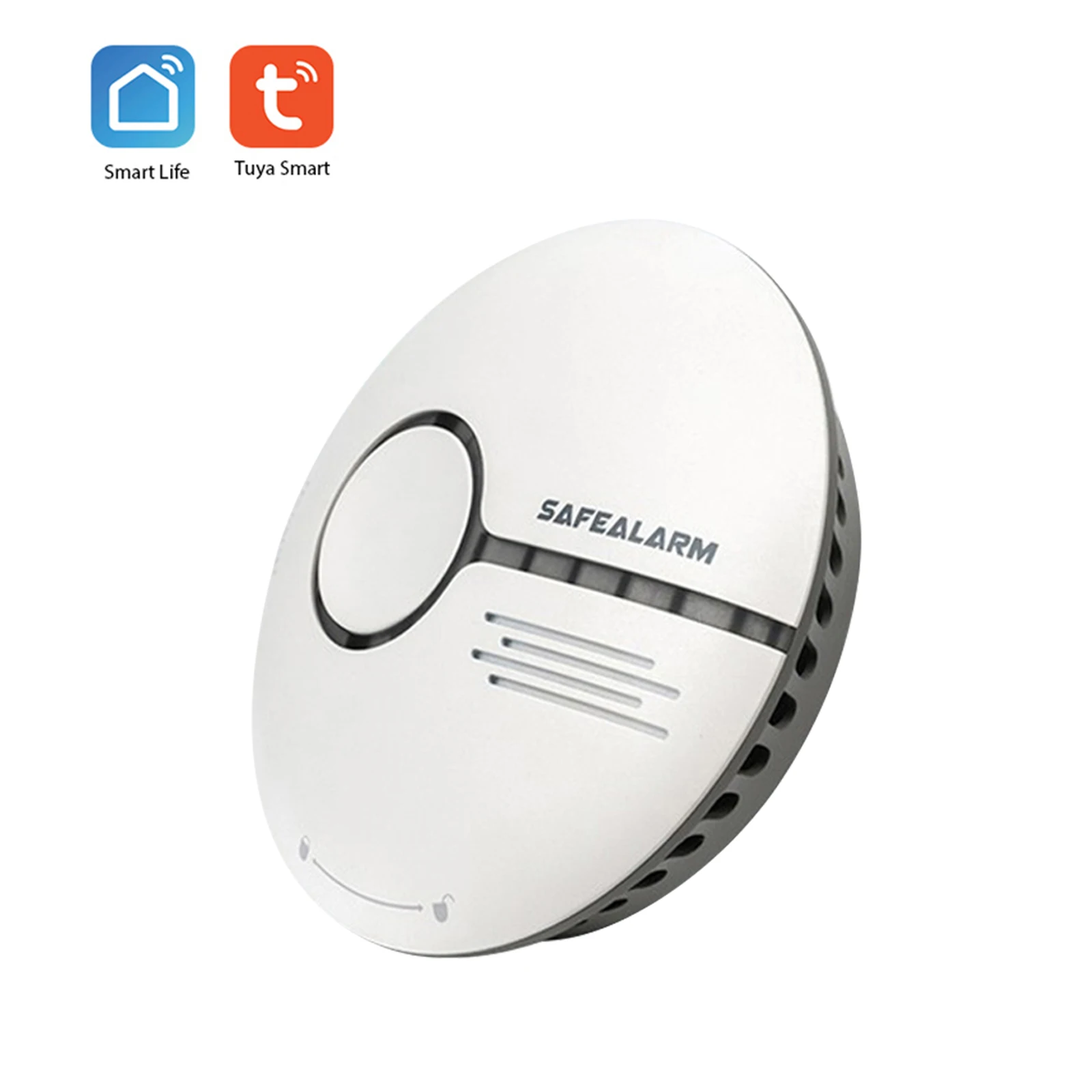 Detector de humo con Wifi, Sensor inteligente de alarma de fuego, sistema de seguridad inalámbrico, Control por aplicación Smart Life, Tuya, para el hogar y la cocina
