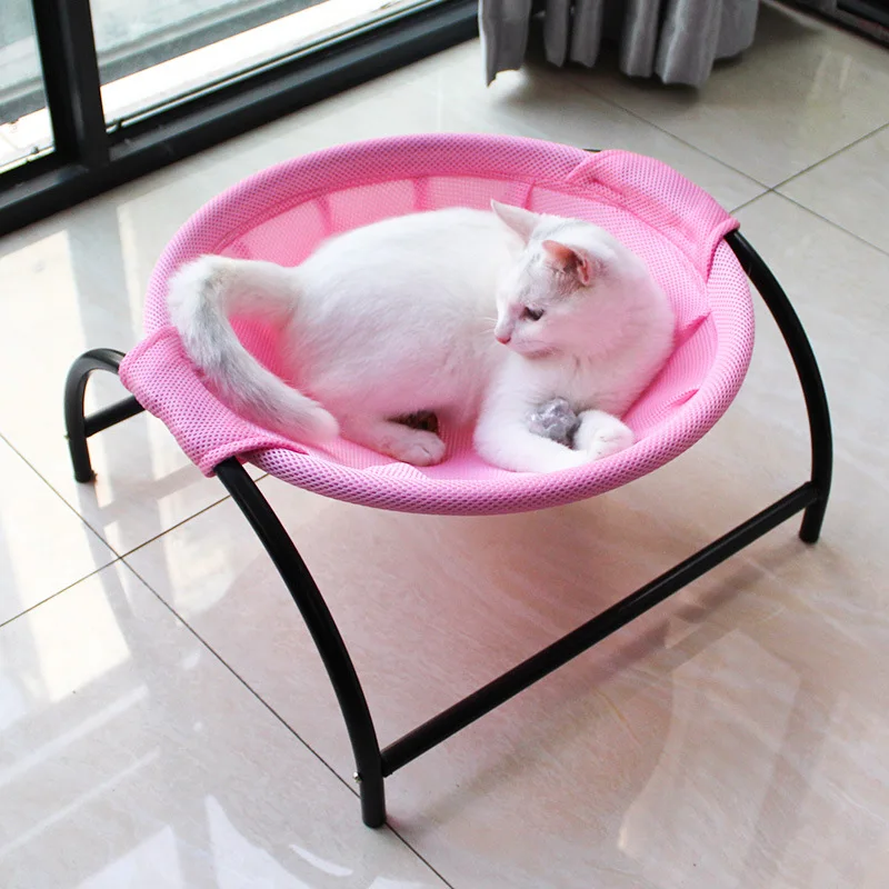 

Luxury Pet Cat Hanging Bed House Round Soft Cat Hammock Cozy Rocking Chair Detachable Pet Bed Cradle House for Cats Dog Nest Mat