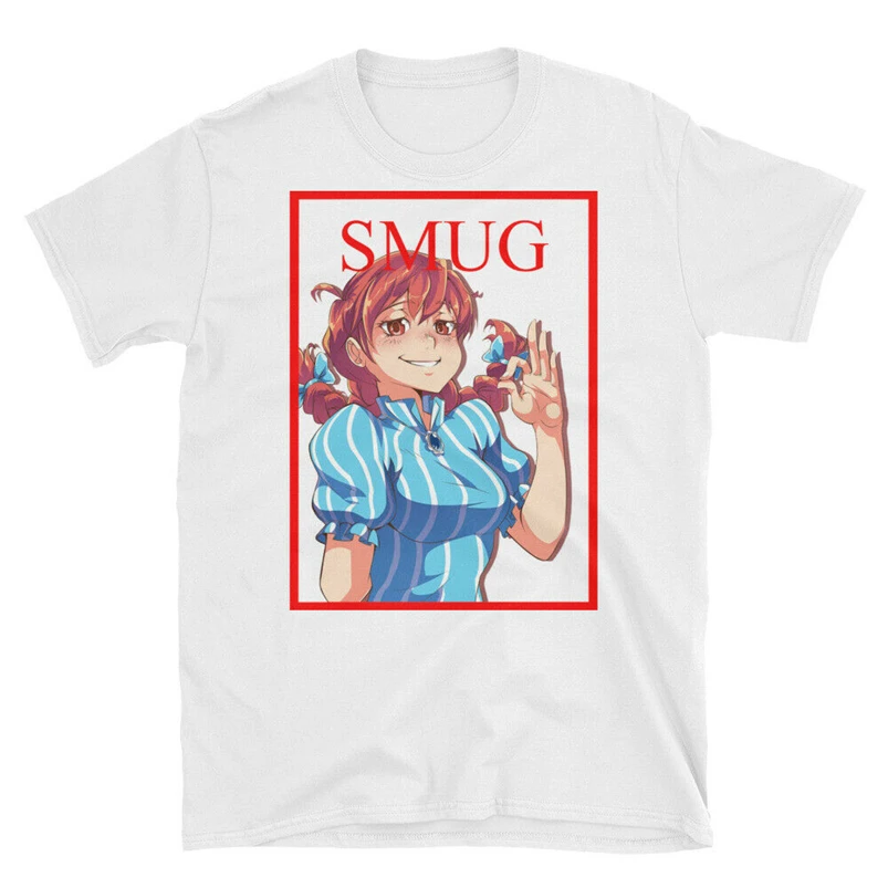 Smug Anime Girl Wendy S T Shirt High Quality Casual Printing Tee Shirt T Shirts Aliexpress
