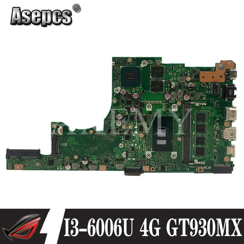  SAMXINNO For ASUS X405U X405UN X405UR X405UQ X405URP X405UF Laotop Mainboard X405UR Motherboard W/ 