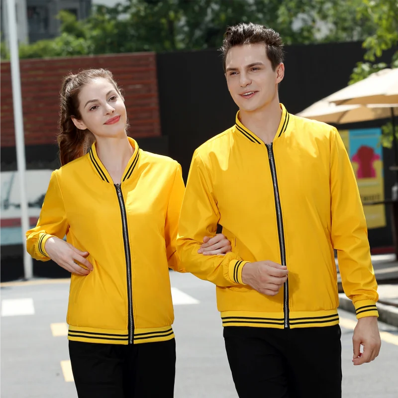WESTCOOL Casual Thin Classic Windbreaker Baseball Uniform Print Personal Design 7 Colors Embroidery Zipper Jacket