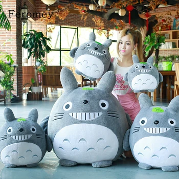 

20/30/40/50cm Cute My Neighbor Totoro With Leaf Plush Toy Kawaii Totoro Stuffed Animal Anime Totoro Kids Children Cartoon Gift