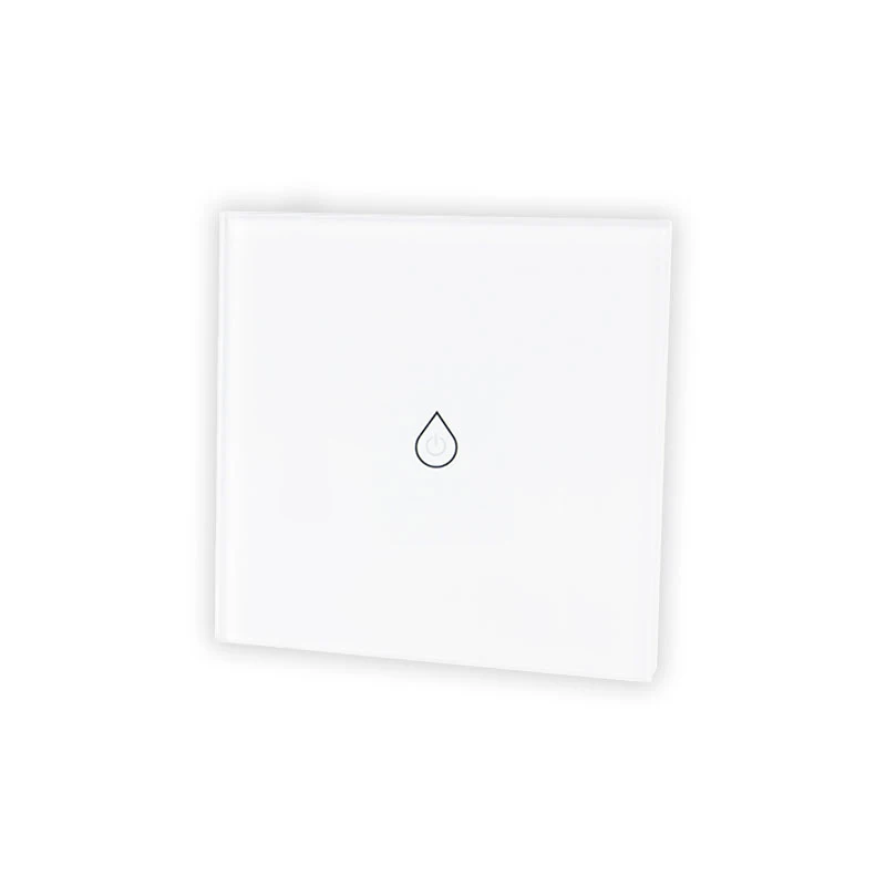 WiFi Smart Boiler Glass Panel Switch 4400W Smart Life Tuya App Remote Control Water Heater Switch Work with Alexa Google Home - Цвет: EU White