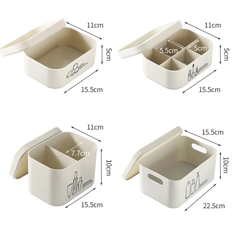 Коробка для хранения косметики пластиковая с крышкой отделочная коробка утолщение большой накладной отсек маска коробка продукты по уходу за кожей