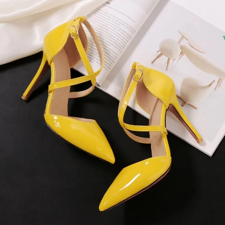 Concise Elegant Thin Heels Single Shoes Sexy Wild High Heels Large Small Size Women's Shoes Party Dress Pumps 31,32,33,45,46,47