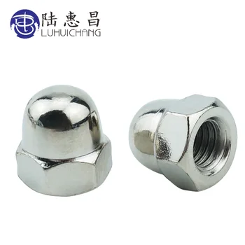 

LUCHANG Free Shipping 50Pcs M3 M4 M5 Metric thread Stainless Steel Cap Nuts Decorative Cover Semicircle Acorn Nut