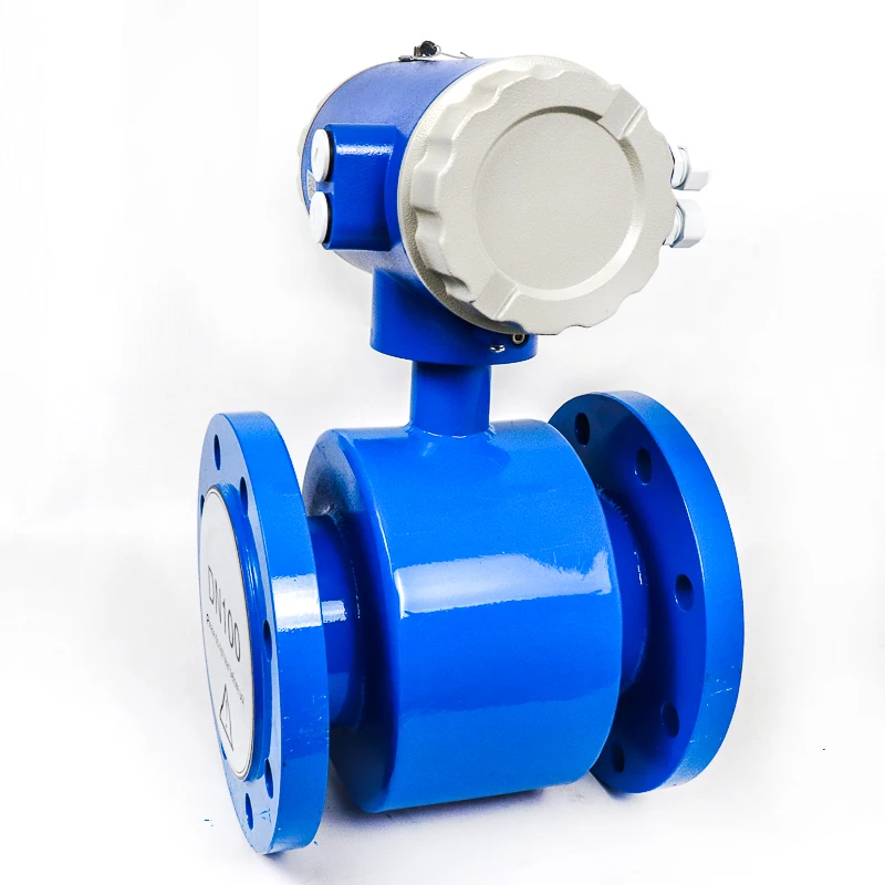 DN40 DN50 DN65 Water Milk Corrosive Liquid 4-20mA Pulse RS485 Output Digital LCD Electromagnetic Flow Meter