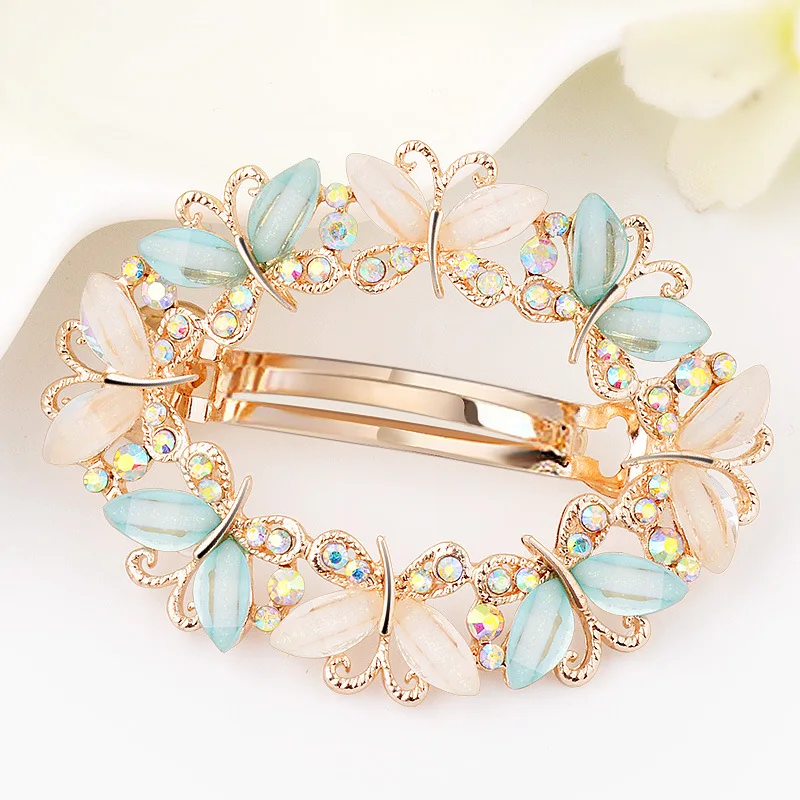 1PC Crystal Rhinestone Hair Clips for Women Girls Flower Butterfly Barrettes Clamp Hairpins Brooch Hair Styling 1 1PC Crystal Rhinestone Hair Clips for Women Girls Flower Butterfly Barrettes Clamp Hairpins Brooch Hair Styling 4
