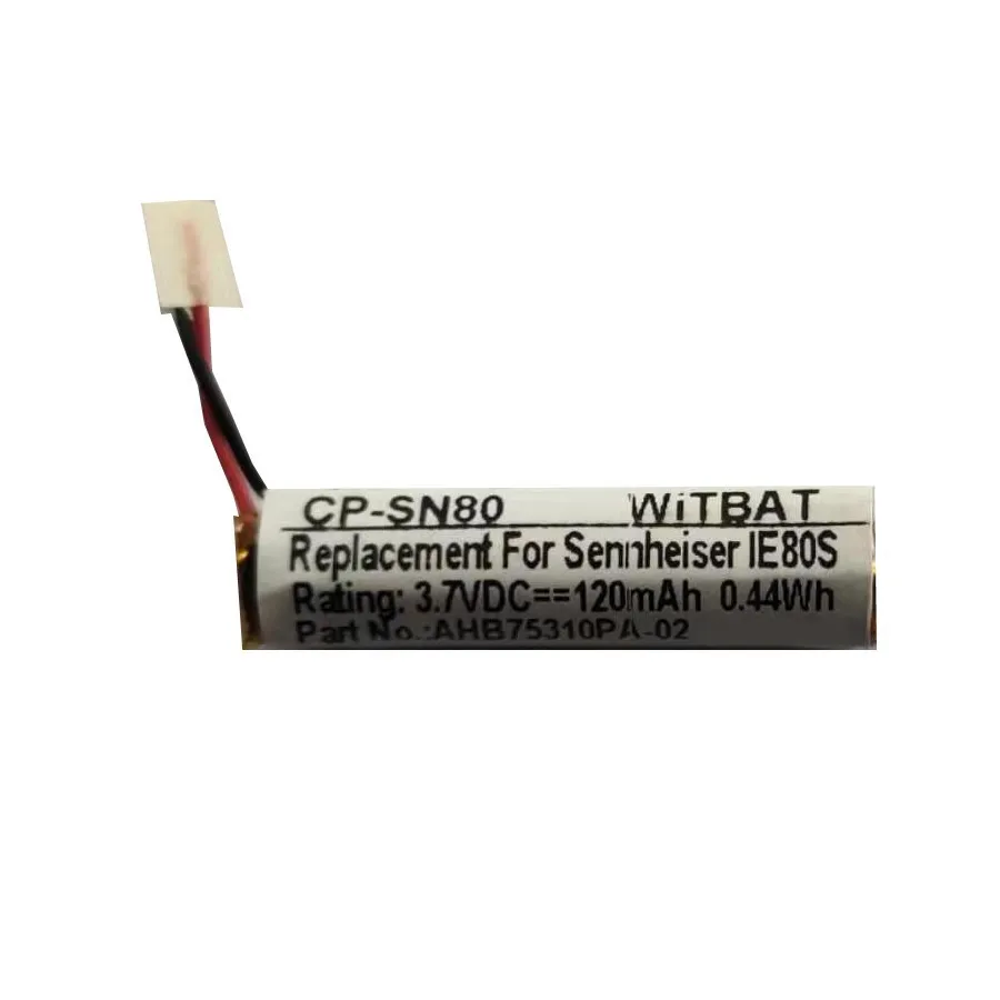

ZHUJI 120mAh Battery for Sony WI-SP500, AHB75310PA-02