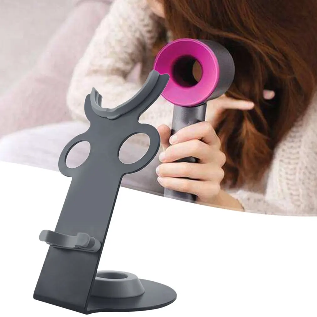 

Free Punching Barber Shop Vertical Dyson Hair Dryer Storage Rack Bracket Dyson Air Duct Frame Hair Dryer Shelf