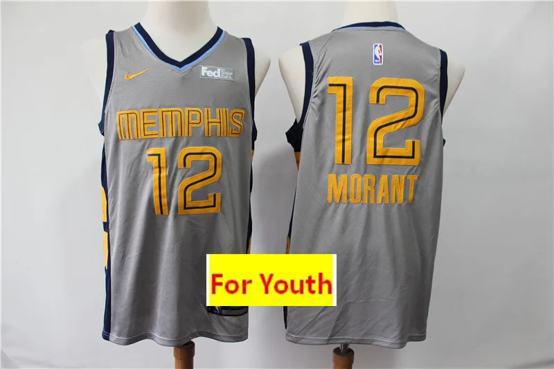 As photo Мужской бейсбольный мяч Memphis Ja Morant Mike Bibby женский Молодежный детский трикотаж - Цвет: As photo