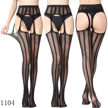 

Sexy style super stretch open hollow hollow design European and American hot-selling soft and comfortable garter stockings C27+1