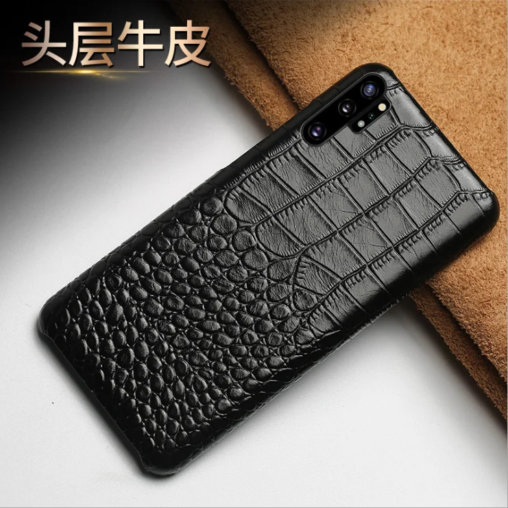 Новый чехол из натуральной кожи крокодила для samsung galaxy A50 A70 A40 A20 Note 8 9 10 S8 S9 S10