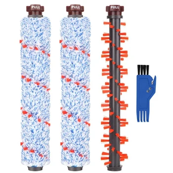 

2 Multi-Surface 1868 Brush Rolls + 1 Area Rug Brush Roller 1934 Replacement Compatible with Bissell Crosswave 1785 2303 2305 2