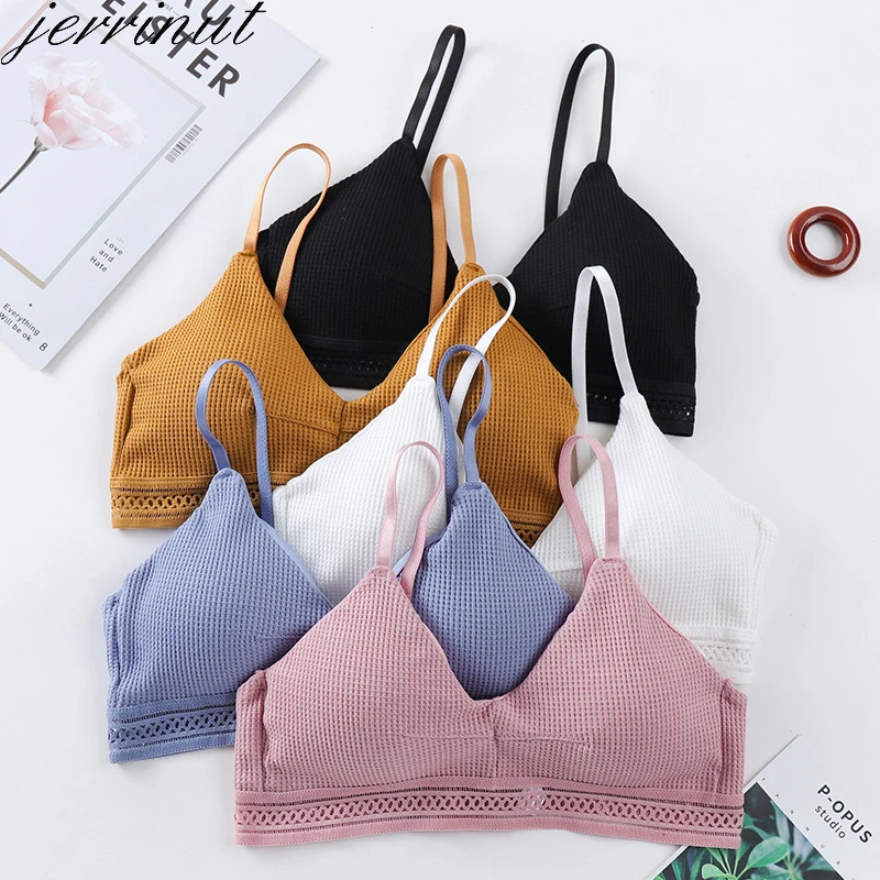 Seamless Bras Women Underwear Sexy Lingerie Fashion Brassiere Top Candy  Color Adjustable Bra Female Push Up