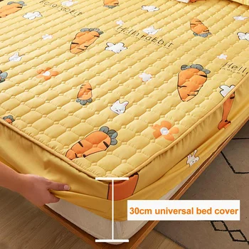 

Bed Covers Bedspread Comfortable Soft Breathable Turnip Pattern fitted sheet 150*200/1800*200cm 5 Sizes 30 cm height