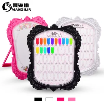 

Manicure Works Showing Stand Manicure Display Board Manicure Show Frame Lace 48 Color Card 4-Color