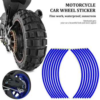 

Motorcycle Car Wheel Sticker Wheel Ring Rim Ring Stickers Modified Wheel Stickers 18 Inch Tire Reflective Stickers