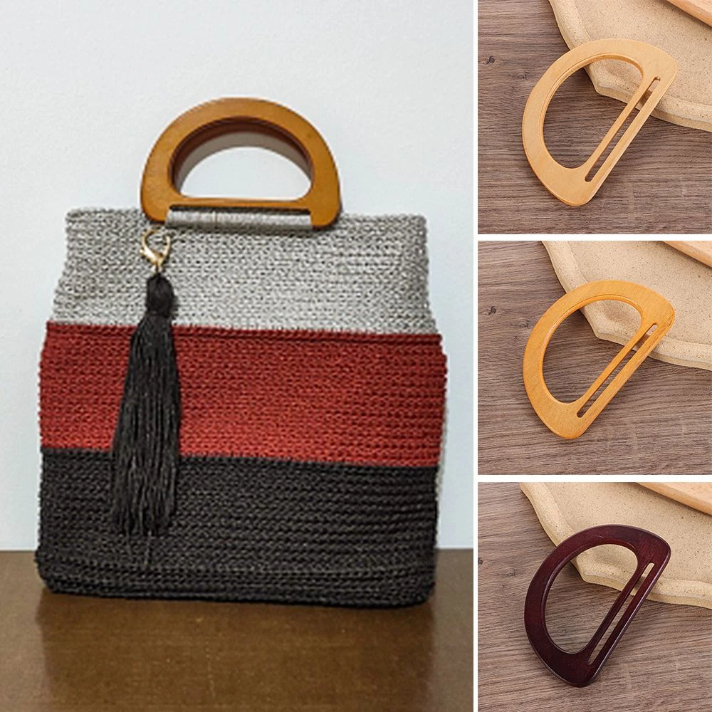 Asas de madera para repuesto manualidades, correas, asas|Piezas y accesorios bolsos| - AliExpress