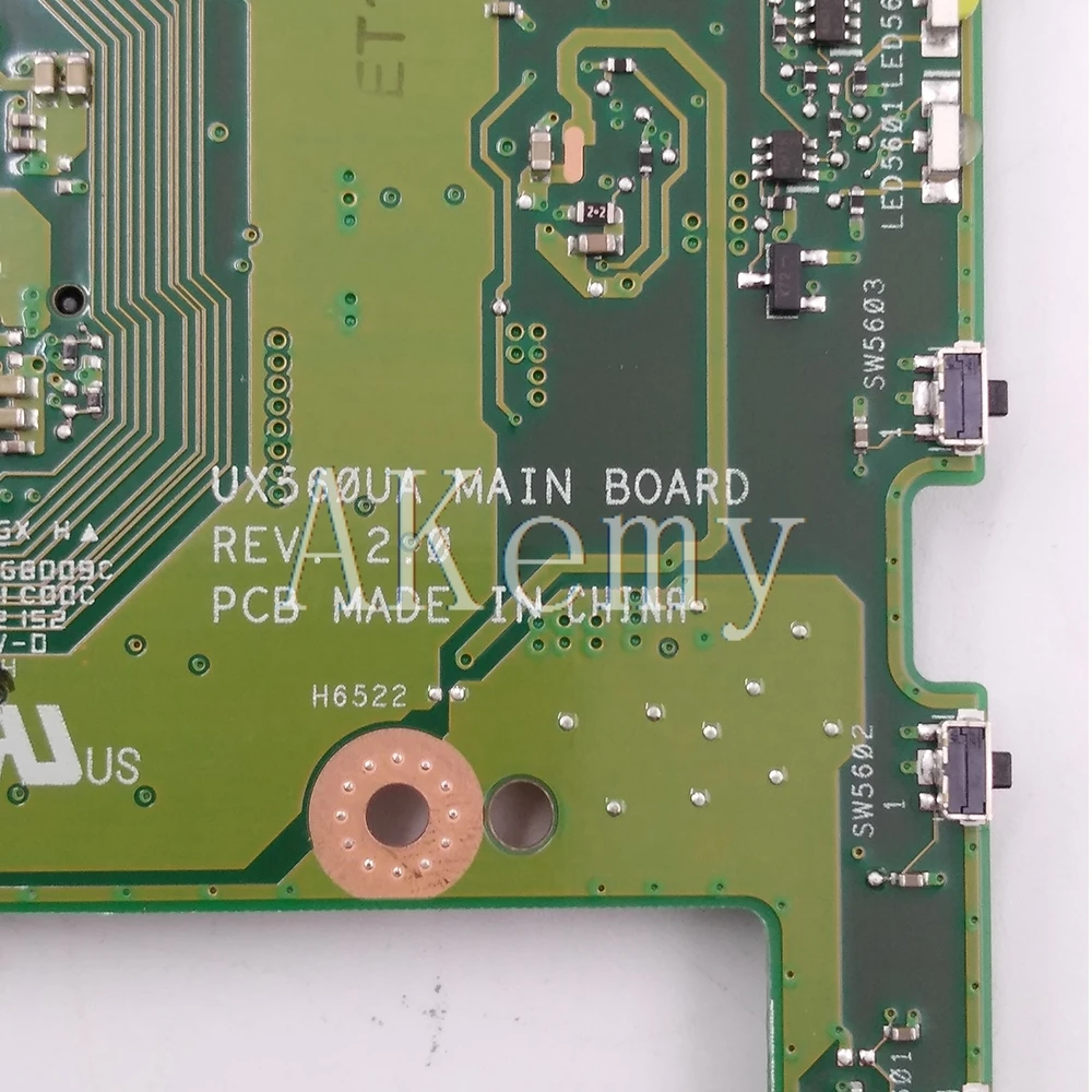 Q504UAK Laptop Motherboard For ASUS Q504UAK Q504UA Q504U UX560UA UX560UAK Mainboard w/ i5-7200U 8GB