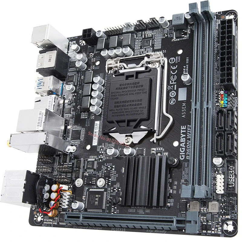 latest motherboard for desktop pc Desktop Motherboard For Gigabyte GA B360N WIFI Motherboard Socket LGA 1151 DDR4 Mini-ITX Mainboard Used best motherboard for desktop pc