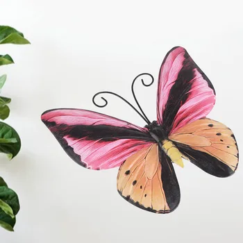 

4pcs/set Art Wall Decor TV Background Metal Butterfly Garden Bedroom Indoor Outdoor Sculpture Hanging Office Inspirational