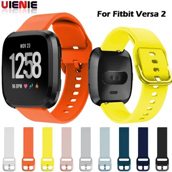

High Quality Soft Silicone Secure Adjustable Band For Fitbit Versa/Versa Lite Band Wristband Strap Bracelet Fit Bit versa2 Watch