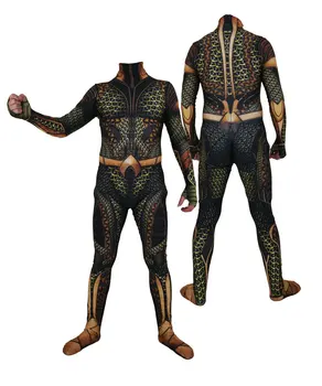 

Movie Aquaman Arthur Curry full body Zentai Suit cosplay Costumes superhero Kids Adult men and women superhero Jumpsuit Rompers