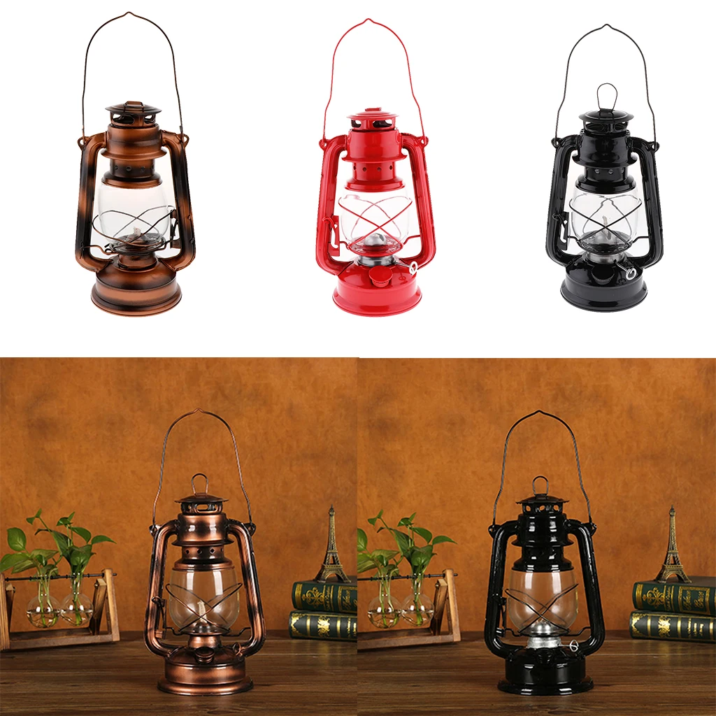 Vintage Metal Oil Lamp,  Lantern for Indoor Outdoor Decoration