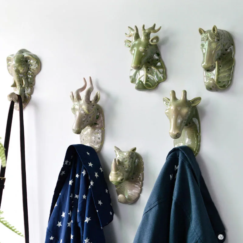 Крючок для домашнего декора стеллаж хранения с переменной глазурью нордический