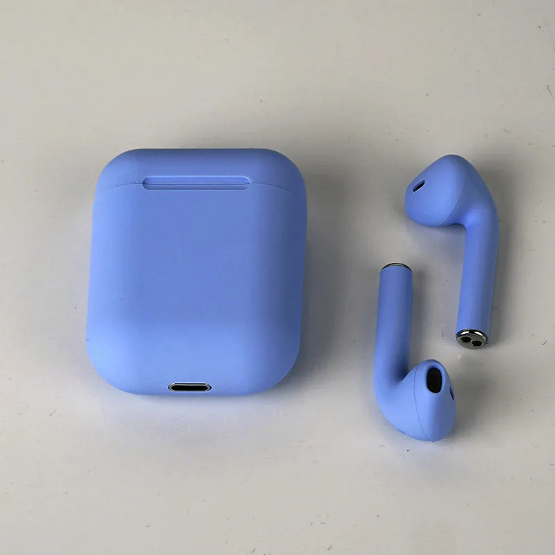 blue Аирподсы аирподс функция беспроводные наушники Bluetooth наушники звукопоглощающие наушники гарнитура для мобильного телефона аирподс хорошего качества блютуз гарнитура аирподсы аерподсы аирподс аерподсы - Цвет: blue