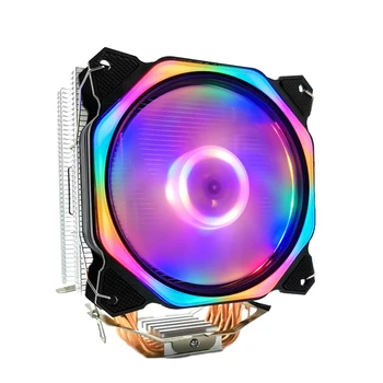 

12cm CPU Cooler LED Fan 6 Heat Pipe 4Pin CPU Fan Cpu Heatsink for Intel 775/1150/1155/1156/1366 for AMD All
