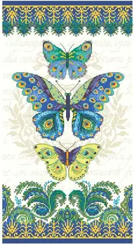 

Higher quality cotton threads Lovely Counted Cross Stitch Kit Peacock Butterflies Three Butterfly dim 70-35323 35323