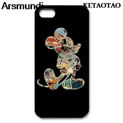 KETAOTAO Comic art Микки Маус чехлы для телефонов iPhone 4S 5C 5S 6S 7 8 Plus XR XS Max X S9 6 Чехол Мягкий
