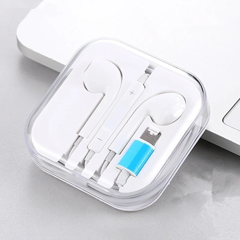 

For Apple IPhone 7 In Ear Stereo Headphones with Microphone Wired Bluetooth Earphone for IPhone 8 7 Plus X XR XS Max 10 Headset