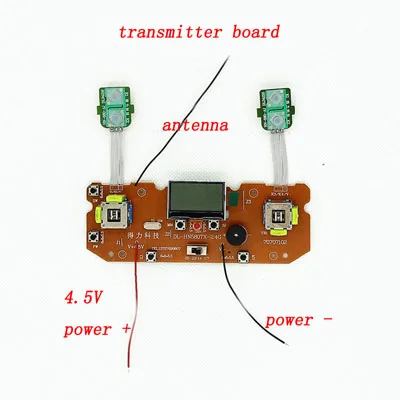 Huina 580 2,4 GHZ 23CH комплект пульта дистанционного управления 4,5 V передатчик+ 7,4 V/12 V приемник платы радия системы части для RC экскаватор модель - Цвет: transmitter board