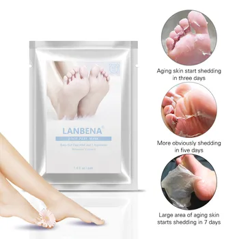 

1Pair Exfoliating Peel Foot Mask Moisturizing Socks Salicylic acid-free Exfoliating Spa Foot Remove Callus Hard Dead Skin #1231