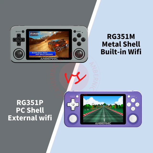 ANBERNIC RG351M RG351P Retro Video Game Console Aluminum Alloy Shell 2500 Game Portable Console RG351 Handheld Game Player 5