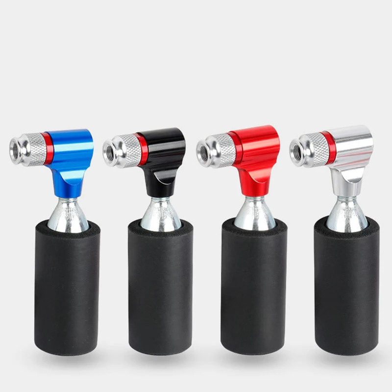 

CO2 Pump For Bicycle Schrader Presta Adapter Bike Pump Inflator Aluminum Tire Tube Mini Hand Pump NO CO2 Cartridge