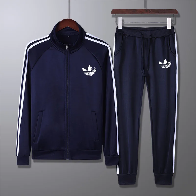 

Men's Sporting Running Suit Male Tracksuit Men Spring Autumn Casual Sportswear Big Size 2PC Jacket+Pants Men Sets Plus Size 4XL