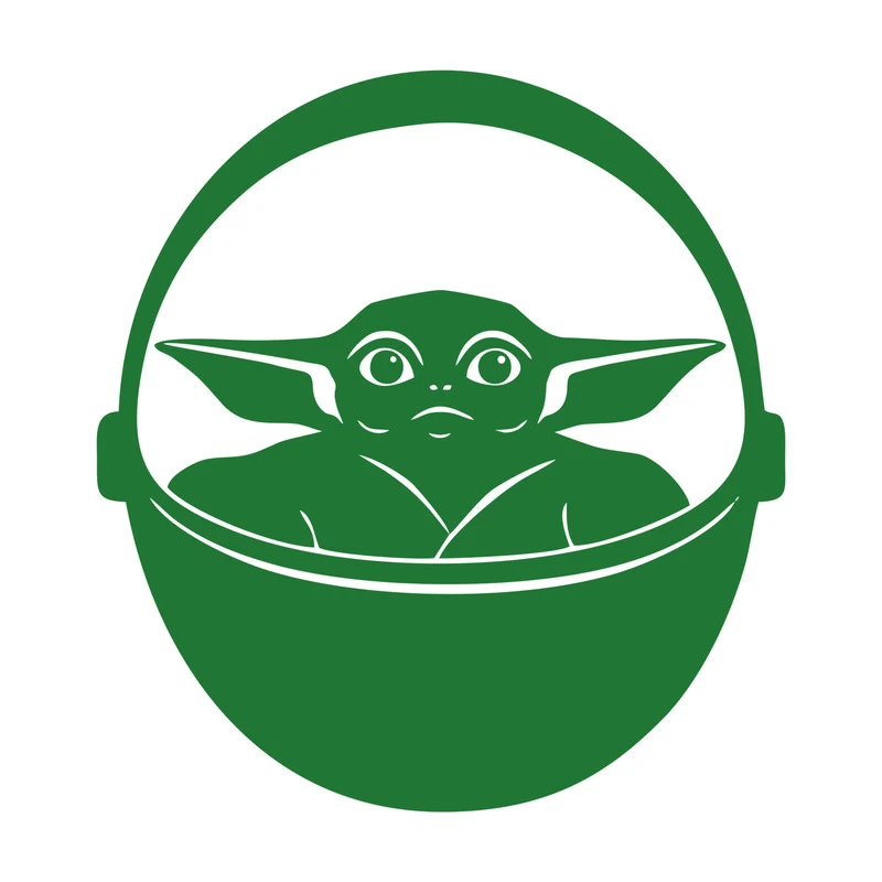 Hasbro Star Wars Mandalorian Baby Yoda Pvc Cartoon Stickers Skateboard Laptop Luggage Car Sticker Accessories Stickers Aliexpress