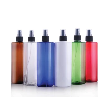 

12pcs 500ml Cosmetic spray PET bottles scent refillable atomizer bottle clear empty round 500cc plastic spray container bottle