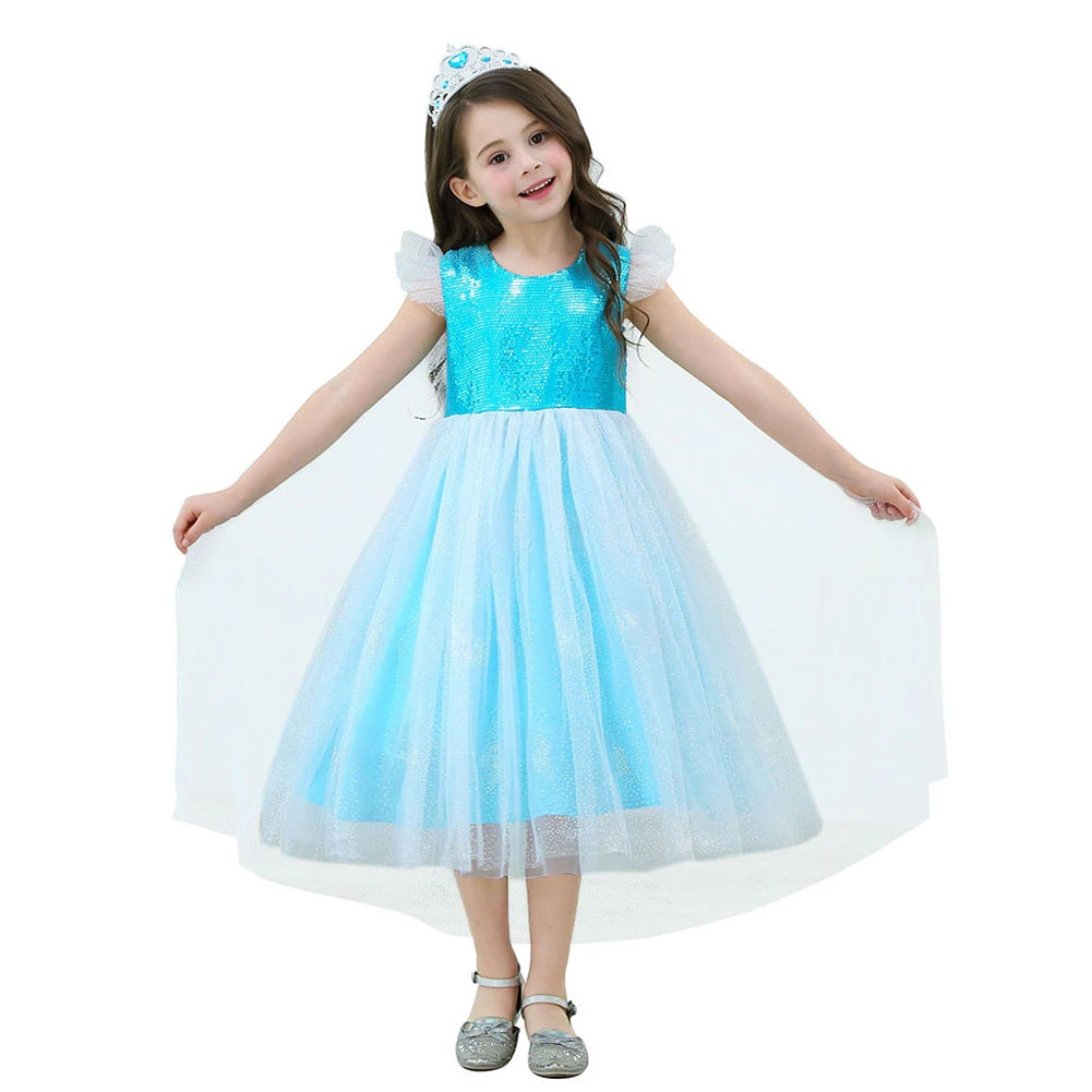 Kids Girls Princess Costume Fairytale Dress Up Girls Fancy Dress Princess Dress