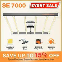 

Spider Farmer SE7000 LED Grow Light Samsung LM301MOSO Driver Full Spectrum for All Indoor Plants Veg Flowers
