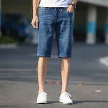 Хороший летний поп мужские короткие джинсы модные VogueSlim Fit высококачественные джинсовые шорты Мужская брендовая одежда хороший