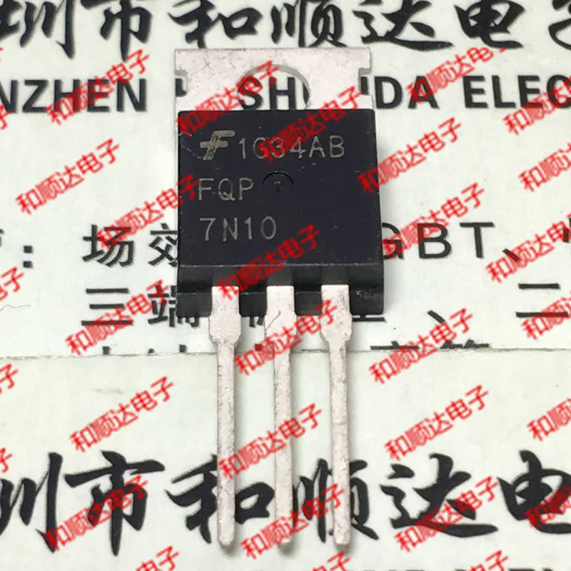 /5 предметов в лоте, FQP7N10-220 100V 7.3A