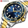 CURREN Watch Men Green Water Ghost Series Brand High-end luxury Automatic Watches Men FULL Steel Waterproof Quartz Watch 2