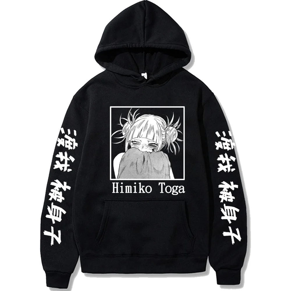

Kawaii Japanese Anime My Hero Academia Hoodies Men Cartoon Himiko Toga Graphic Sweatshirt Women Harajuku Pullover Casual Tops