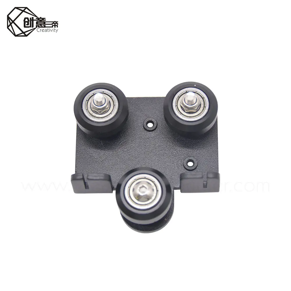 

1PCS CR-10 Aluminum X Carriage Plate with wheels Back Support Plate for X-axis CR-10, CR-10S ENDER-3 ,ENDER-3s OR TEVO