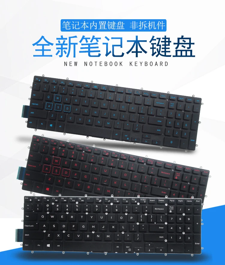 Eua Retroiluminado Teclado do Laptop Novo para Dell g5 5500 g7 g3 3590 3579 3779 3593 7588 7570 7580 7587 Inglês